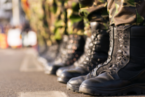 Image of military personnel's boots - Military Discharge and ComSuper Pension - Contact Veterans Health Centre today